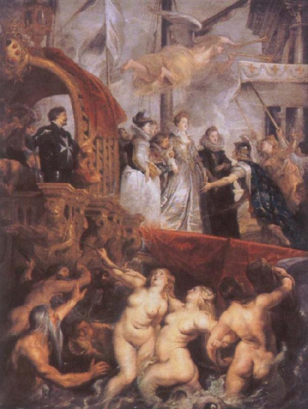 Peter Paul Rubens The Landing of Marie de-Medici at Marseille Sweden oil painting art